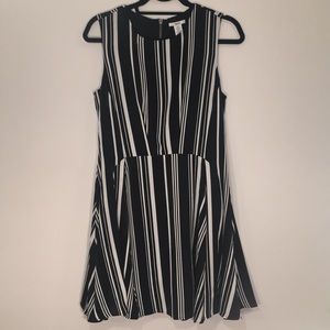 Bar III Striped Full Circle Skirt Dress